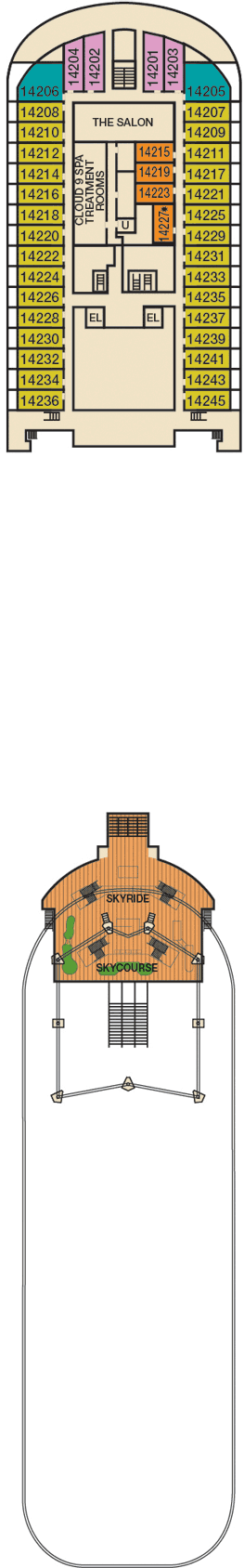 Carnival Vista - Carnival Cruise Line - Deck 14 (Spa)