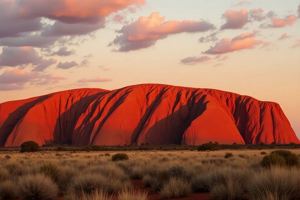 Der heilige Berg Uluru in Australien