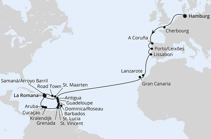 Impression zu AIDA Winter 2027/2028 - AIDAprima - Weltenbummler Karibische Inseln ab Hamburg