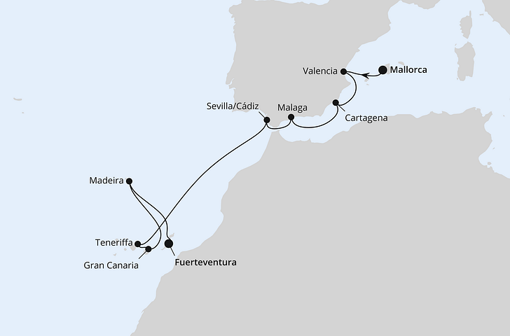 Impression zu AIDA Winter 2027/2028 - AIDAstella - Mittelmeerküste, Kanaren & Madeira