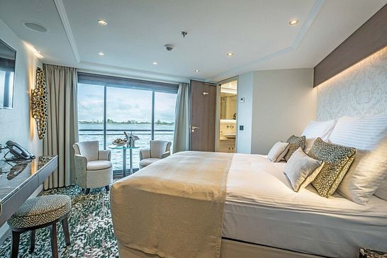 WILLIAM WORDSWORTH - Ohne Reederei - F | 2-Bett-Kabine De Luxe mit frz. Balkon