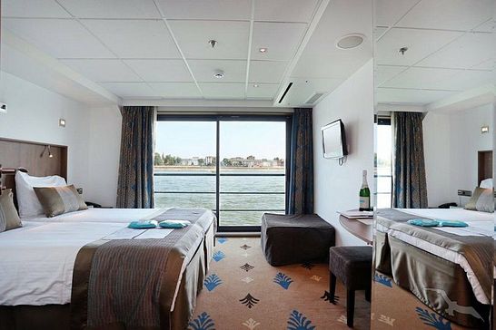 MS Alina  - Phoenix Flusskreuzfahrten - Dreibett außen (achtern) mit frz. Balkon Saturndeck (A)