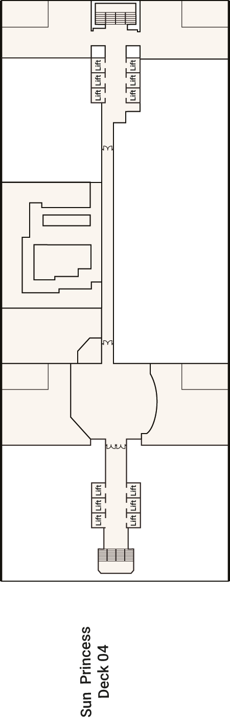Sun Princess - Princess Cruises - Deck 4 (Deck 4)