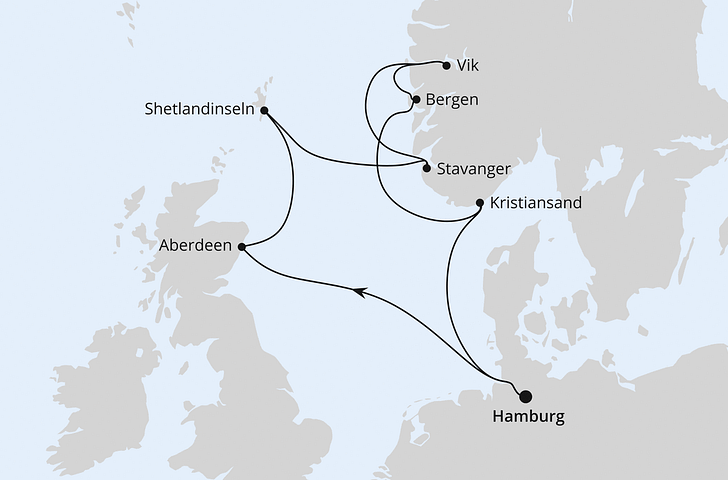 Impression zu AIDA Mailights - AIDAsol - Großbritannien & Norwegen/Irland
