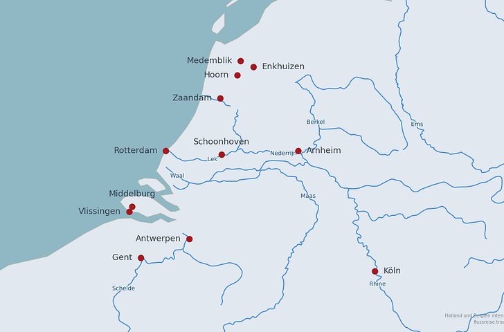 Impression zu Auszeit auf dem Rhein - MS Alena - Holland & Belgien intensiv