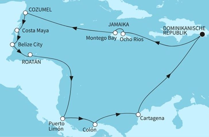 Impressionn zu Winter 2025/26 Besttarif - Mein Schiff 1 - Best of Mittelamerika