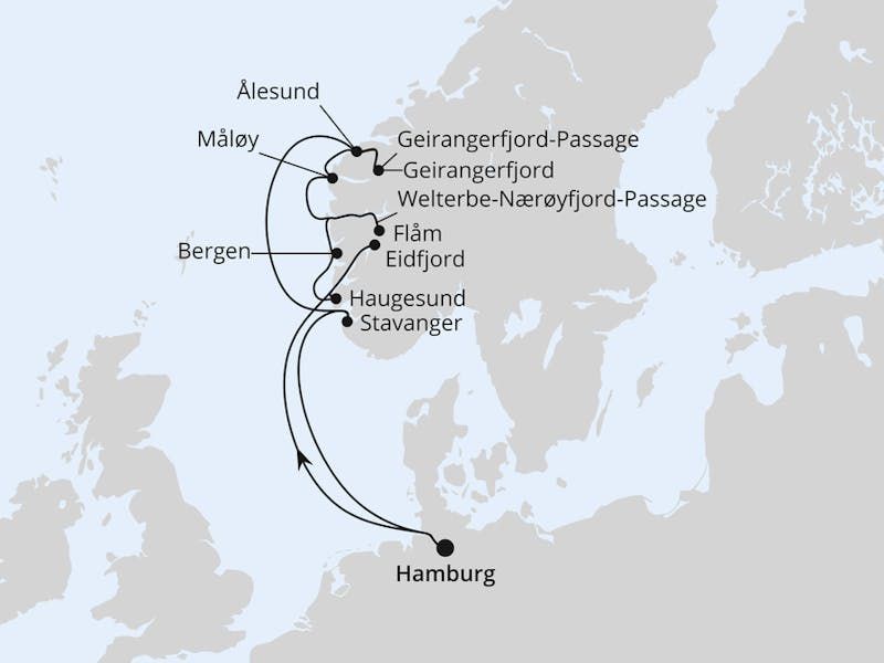  Norwegens Fjord-weltnaturerbe ab Hamburg 2