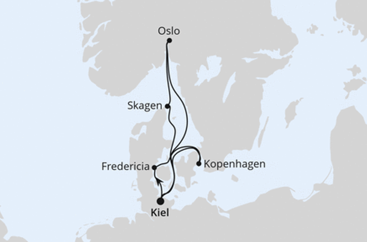 Impression zu Sommerferien 2026 - AIDAbella - Skandinavien