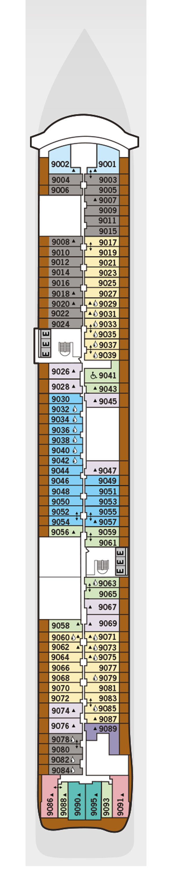 Silver Nova - Silversea - Deck 9 (Deck 9)