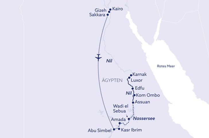 Impressionn zu nicko cruises - Steigenberger Omar El Khayam - Kairo, Nassersee & Nil