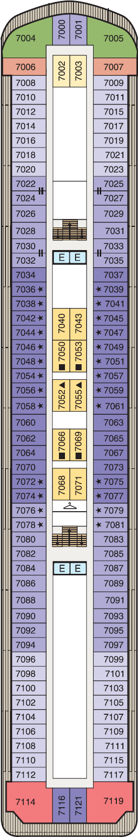 MS Nautica - Oceania Cruises - Deck 7 (Deck 7)