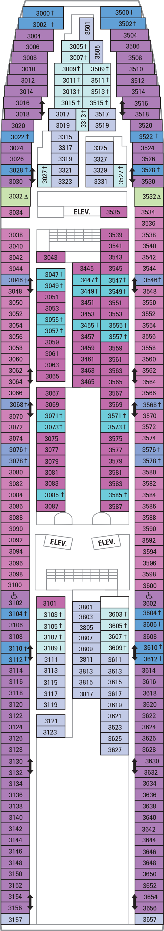 Vision of the Seas - Royal Caribbean International - Deck 3