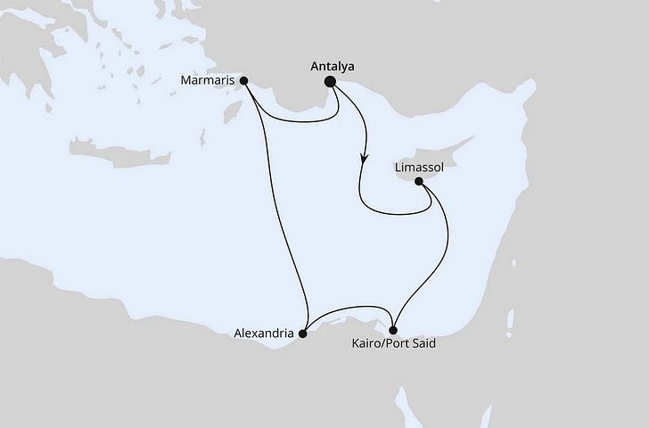 Impression zu Sommer 2027 - AIDAstella - Östliches Mittelmeer mit Ägypten