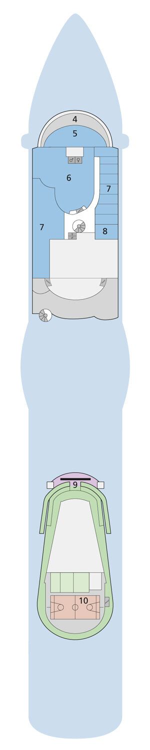 AIDAblu - AIDA Cruises - Deck 14 (Deck 14)