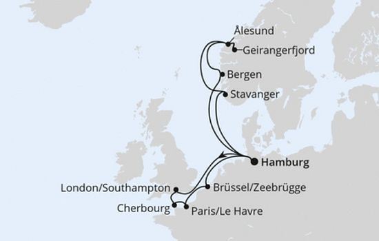 Metropolen & Norwegen ab Hamburg