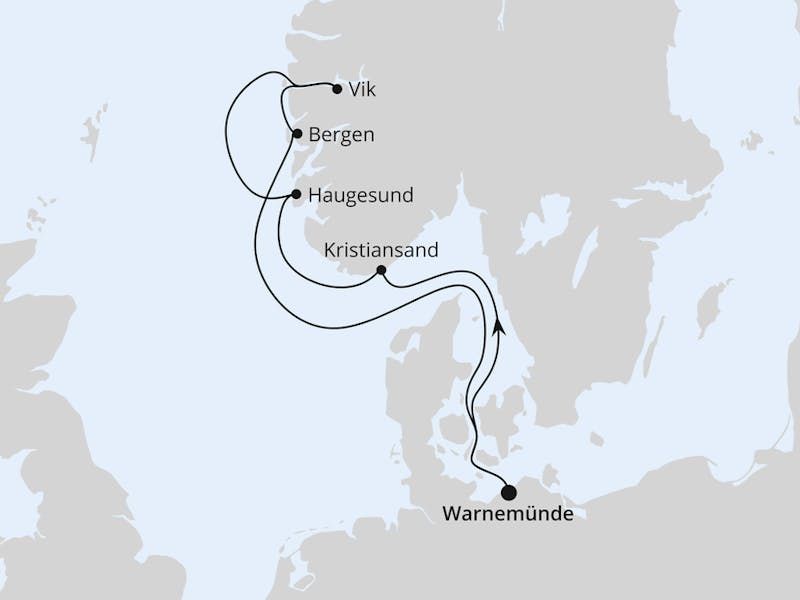 Norwegens Fjorde ab Warnemünde