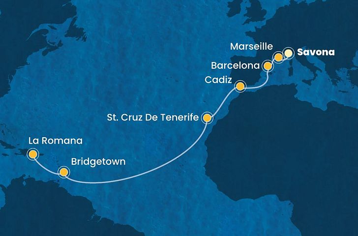 Impressionn zu Costa Bella Vita - Costa Pacifica - Vom Mittelmeer in die Karibik