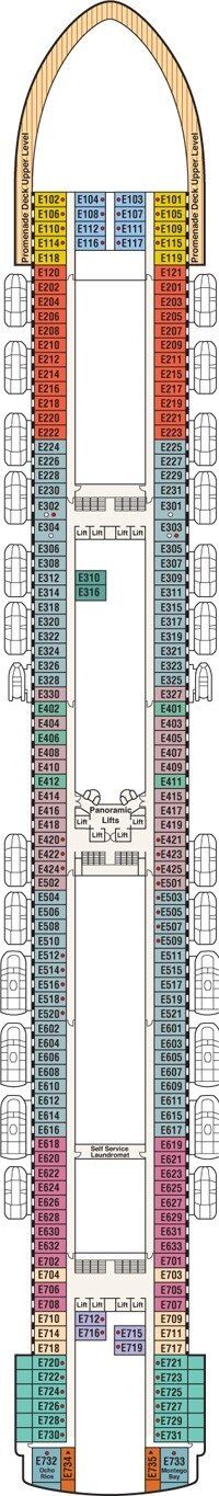 Ruby Princess - Princess Cruises - Deck 8 (Emerald)