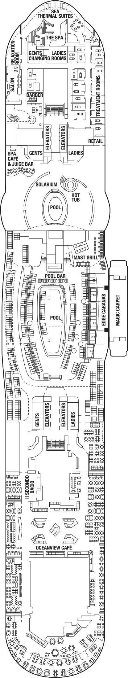 Celebrity Edge - Celebrity Cruises - Deck 14 (Deck 14)