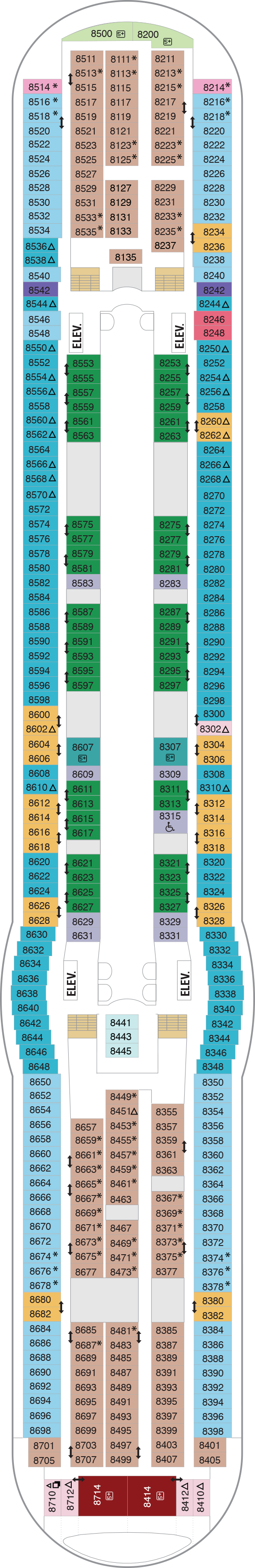 Independence of the Seas - Royal Caribbean International - Deck 8 (Deck 8)