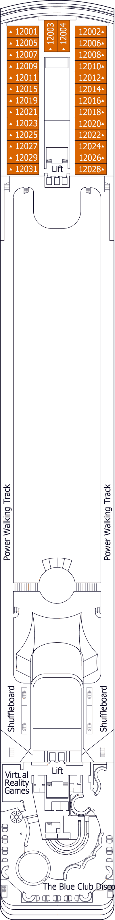 MSC Lirica - MSC Cruises - Deck 12 (Rossini)