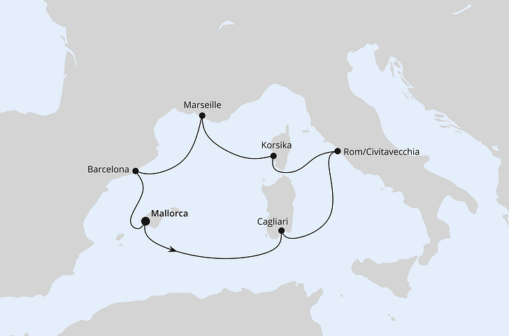 Impression zu AIDA Pink Valentine - AIDAcosma - Mediterrane Schätze mit Sardinien