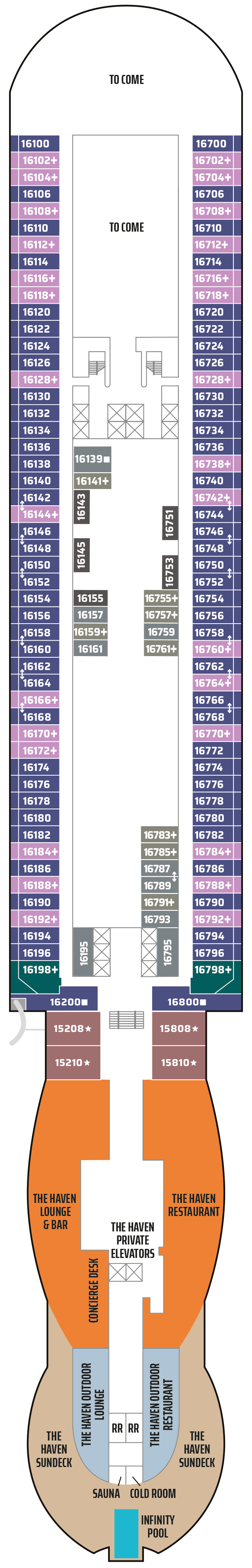Norwegian Aqua - Norwegian Cruise Line - Deck 16 (Deck 16)