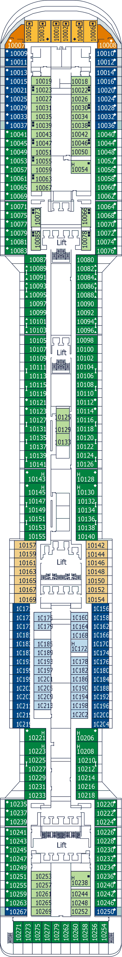 MSC Preziosa - MSC Cruises - Deck 10 (Tormalina)