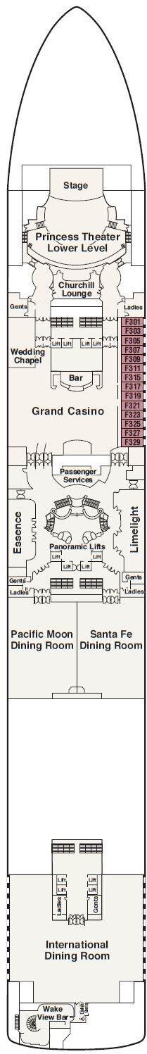 Diamond Princess - Princess Cruises - Deck 6 (Fiesta)