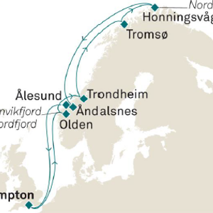 Nordkap bei Sonnenuntergang