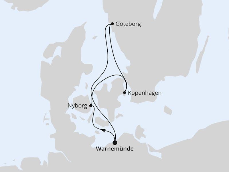 Kurzreise nach Skandinavien ab Warnemünde