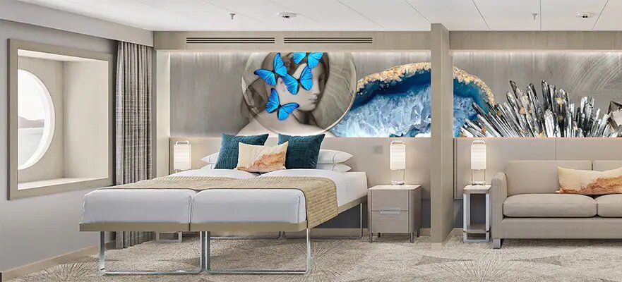 Norwegian Prima - Norwegian Cruise Line - Große Außenkabine mit rundem Fenster (OA)