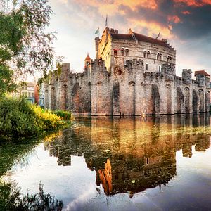 Gent Burg Grafenseiten Belgien