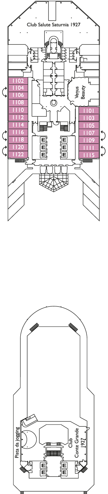 Costa Fortuna - Costa Kreuzfahrten - Deck 11 (Cannes)