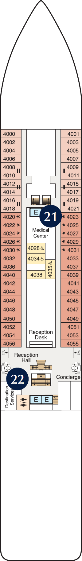 MS Regatta - Oceania Cruises - Deck 4 (Deck 4)