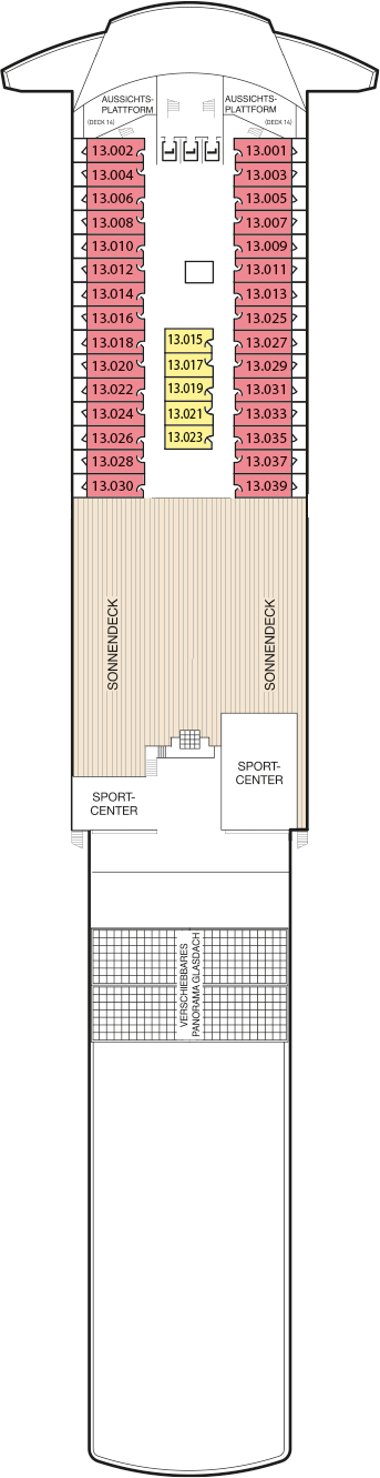Queen Mary 2 - Cunard Line - Deck 13 (Deck 13)