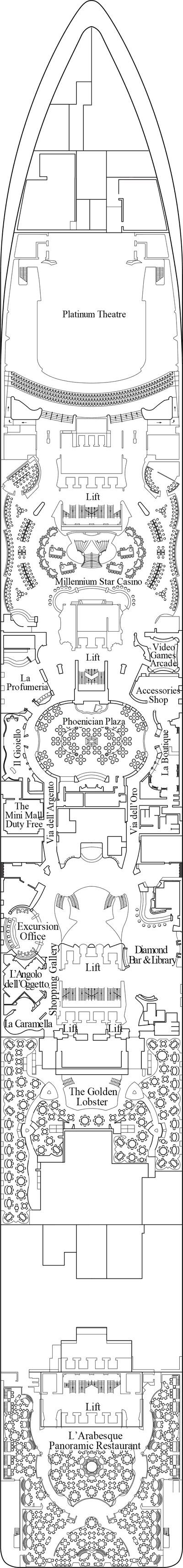 MSC Preziosa - MSC Cruises - Deck 6 (Diamante)