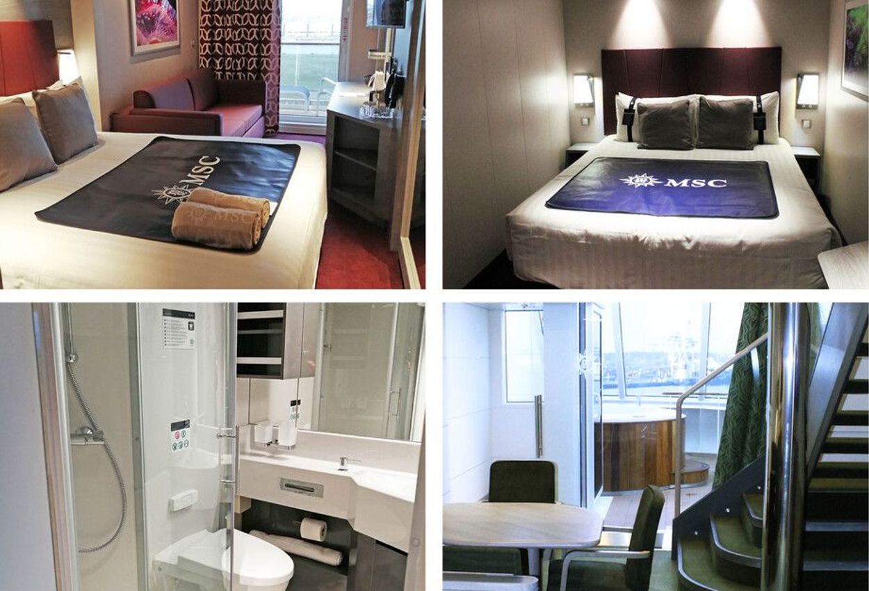 MSC Grandiosa Kabinen Collage