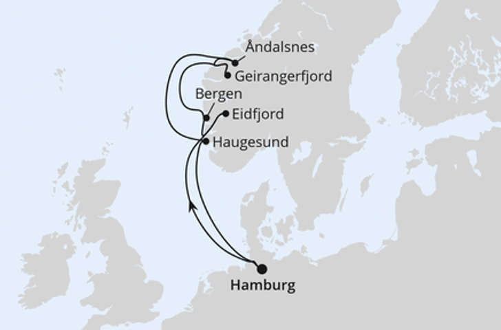 Impression zu AIDA Angebot der Woche - AIDAprima - Norwegens Fjord-Weltnaturerbe