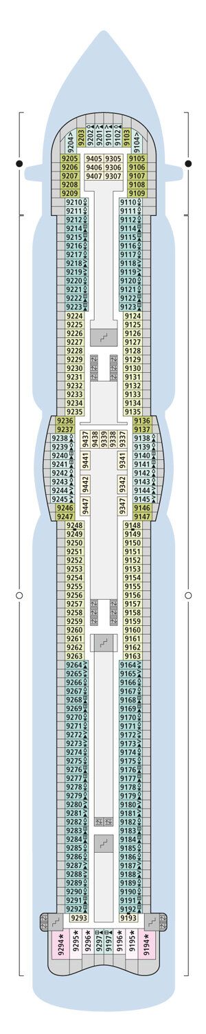 AIDAperla - AIDA Cruises - Deck 9 (Deck 9)