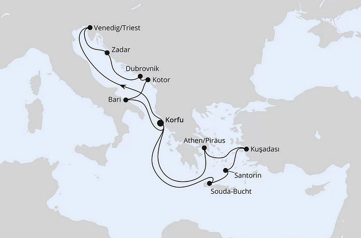 Impression zu AIDA Sommer 2028 - AIDAblu - Adria & Griechenland