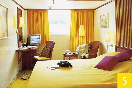 A-ROSA MIA - A-ROSA - 2-Bett-Außenkabine, Kategorie S (S)