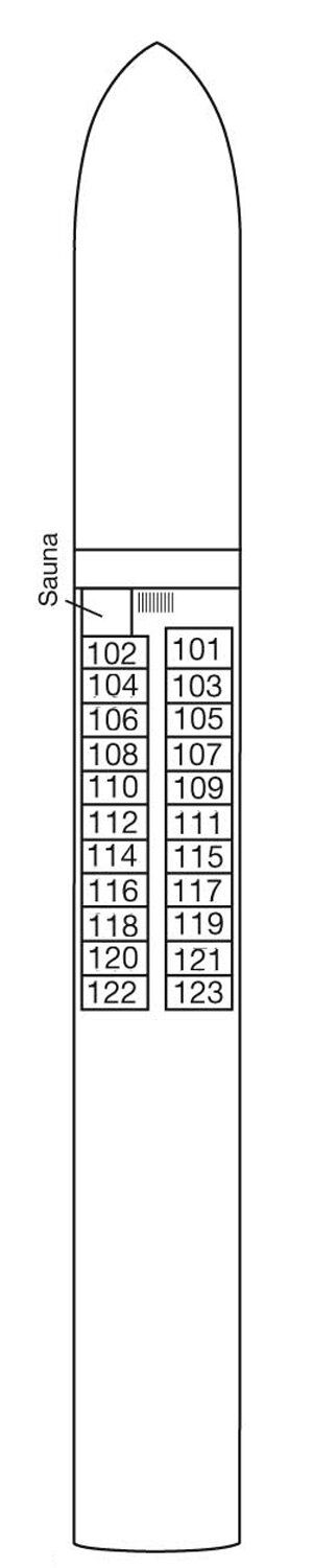 MS Alena - Phoenix Flusskreuzfahrten - Deck 1 (Neptundeck)