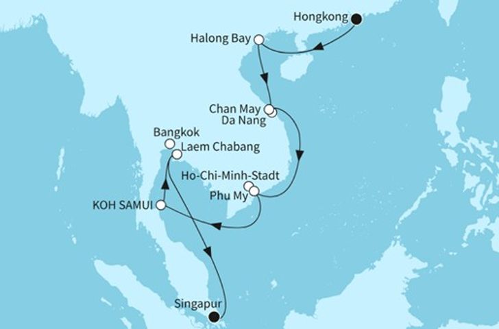 Impressionn zu Winter 2025/26 - Mein Schiff 6 - Südostasiens Höhepunkte