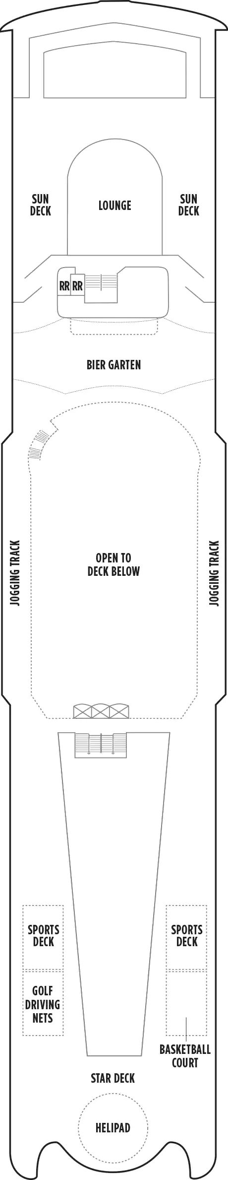 Norwegian Spirit - Norwegian Cruise Line - Deck 13 (Deck 13)