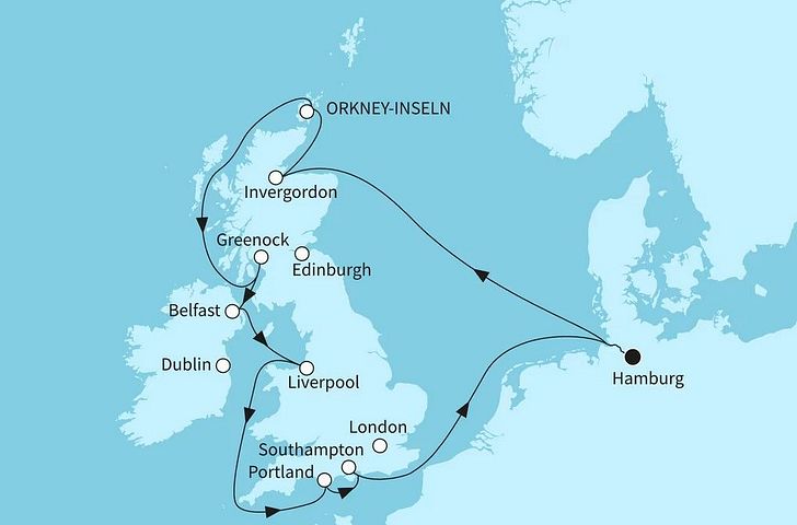 Impression zu Mein Schiff Suiten Sommer 2026 - Mein Schiff 2 - Best of Großbritannien und Irland