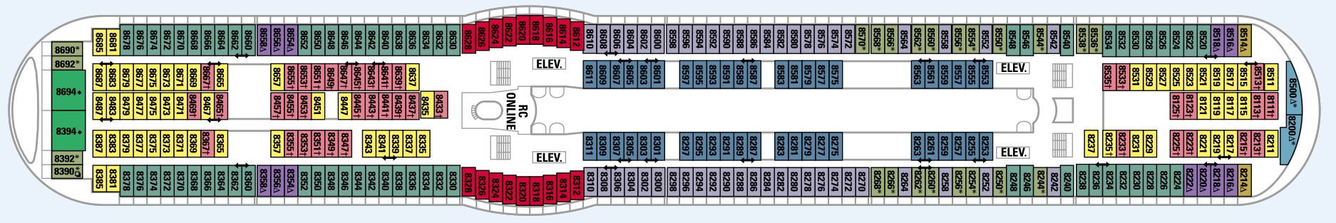 Voyager of the Seas - Royal Caribbean International - DECK 8