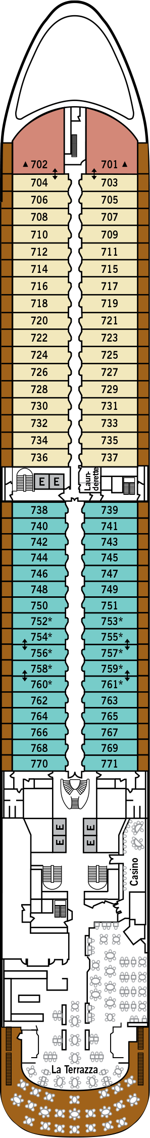 Silver Spirit - Silversea - Deck 7 (Deck 7)