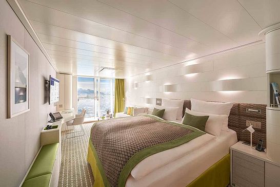 HANSEATIC nature - Hapag-Lloyd Cruises - 2-Bett French Balkony Kabine