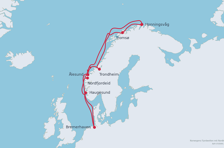Impression zu Sommer 2026 - Mein Schiff 3 - Norwegen mit Nordkap